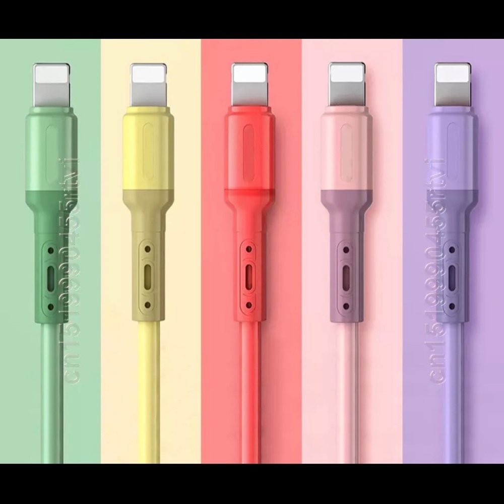 iPhone Charger Colorful Silicone